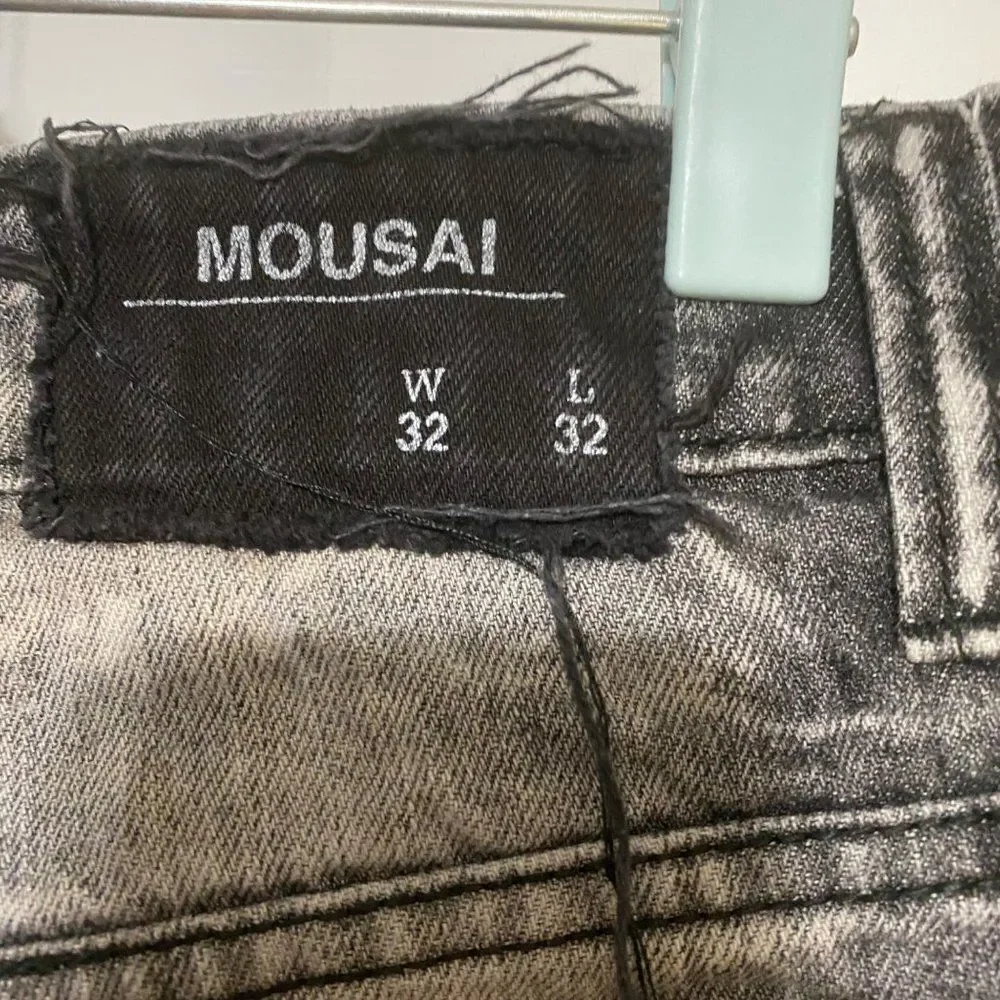 Mousai MENS black distressed jeans